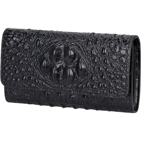 ⭐Women Leather Wallet Embossed Crocodile Clutch Card Holder Organizer - Picture 2 of 8